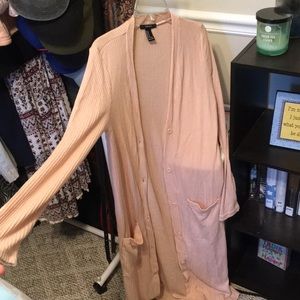 NWOT Long Ribbed Cardigan